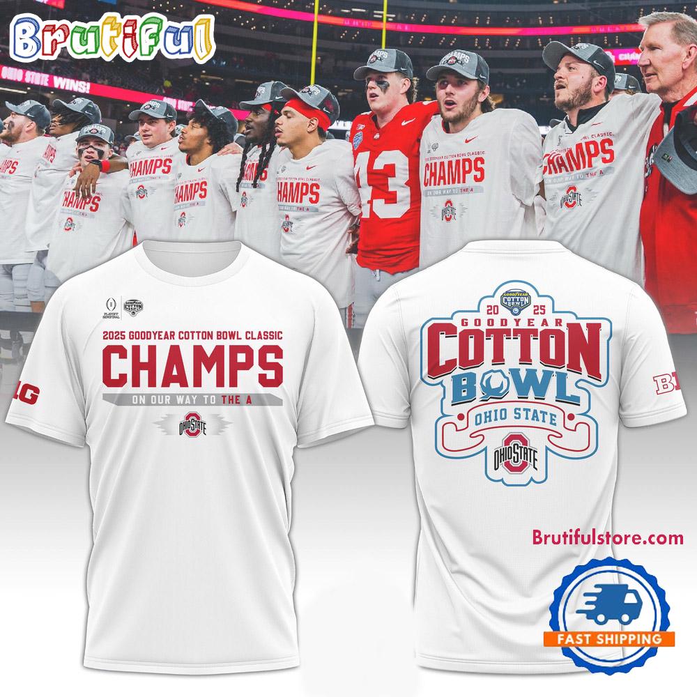 Ohio State Football Cotton Bowl Champions 2025 New Shirt