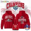 Ohio State Football Cotton Bowl Champions 2025 Red Hoodie T-Shirt