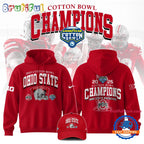 Ohio State Football Cotton Bowl Champions 2025 Red Hoodie T-Shirt
