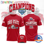 Ohio State Football Cotton Bowl Champions 2025 Red Hoodie T-Shirt
