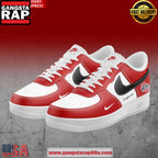 Ohio State Football Custom Name Air Force 1 Sneakers Shoes