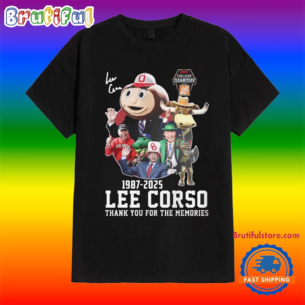 Ohio State Lee Corso 1987-2025 Thank You For The Memories Shirt