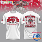 Ohio State National Champions 2025 Design New White Hoodie T-Shirt
