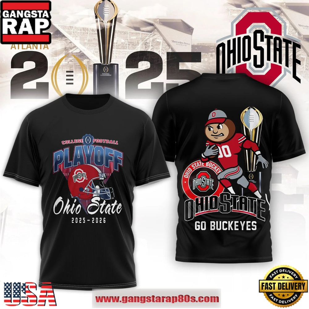 Ohio State NCAA College Football Playoff 2025-26 Black Shirt