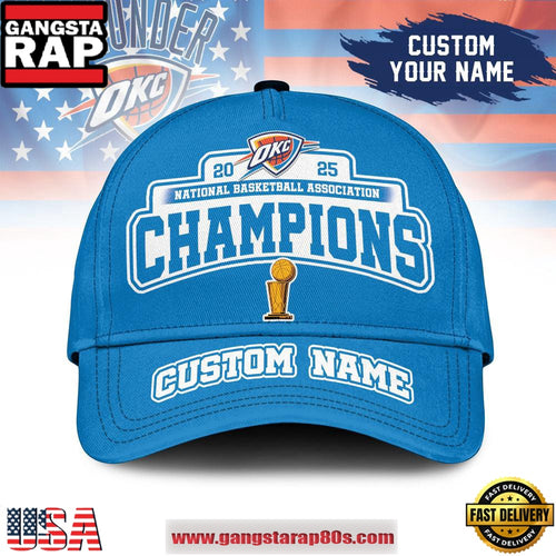OKC Thunder 2025 Champions NBA Finals Classic Classic Cap Hats