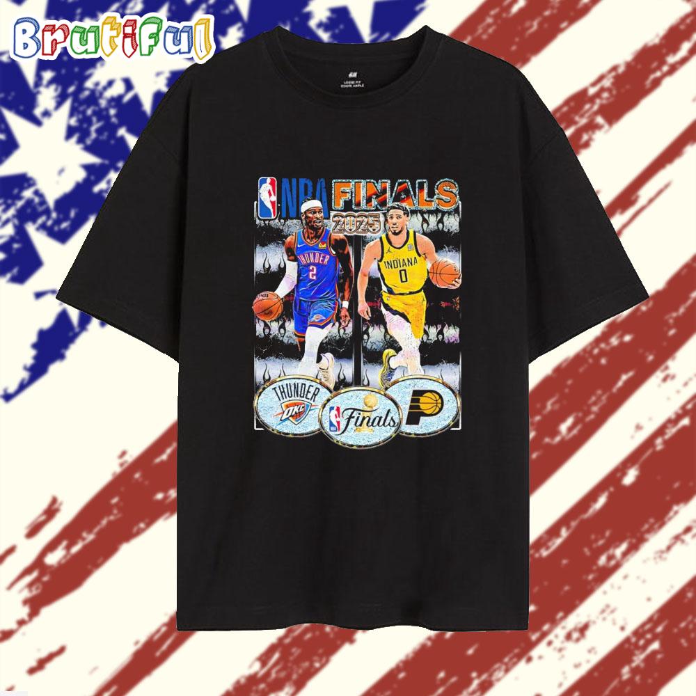 OKC Thunder Vs Indiana Pacers NBA Finals 2025 Vintage Basketball T Shirt