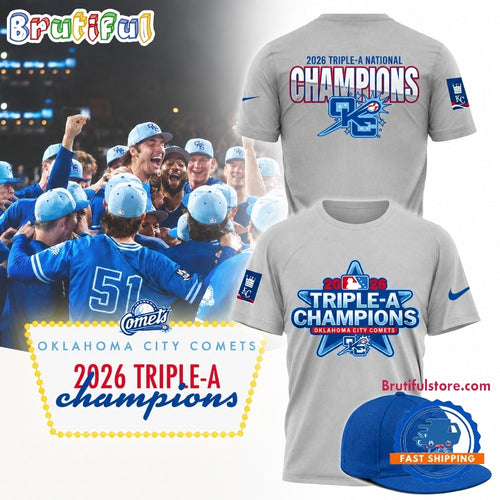 Oklahoma City Comets Triple A National Champions 2026 New 3D Shirt
