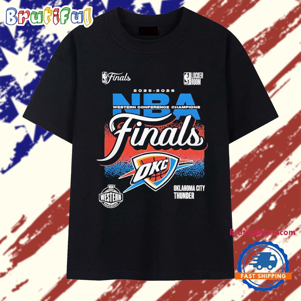 Oklahoma City Thunder 2025 2026 NBA Western Conference Champions Finals T Shirt