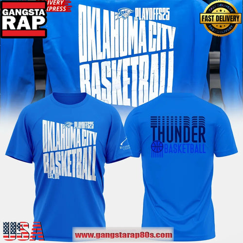 Oklahoma City Thunder 2025 Playoff NBA Unisex T Shirt