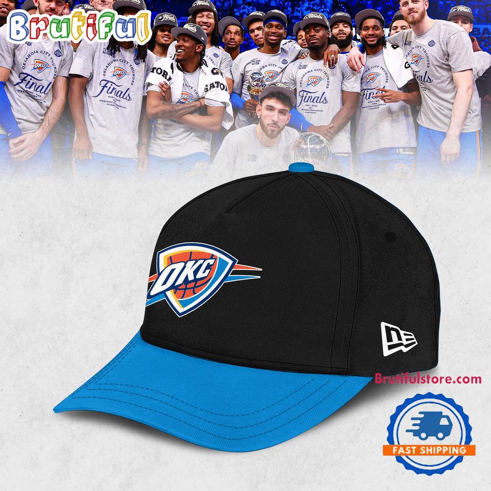 Oklahoma City Thunder 2025 Western Conference Champions Black Cap