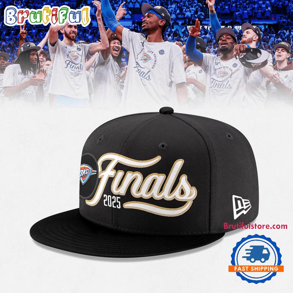 Oklahoma City Thunder 2025 Western Conference Champions Locker Room 3D Cap