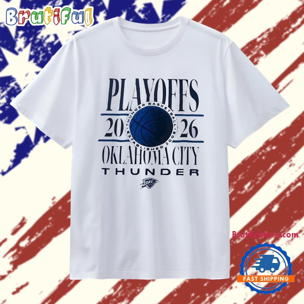 Oklahoma City Thunder basketball Playoffs 2026 established 2008 T Shirt