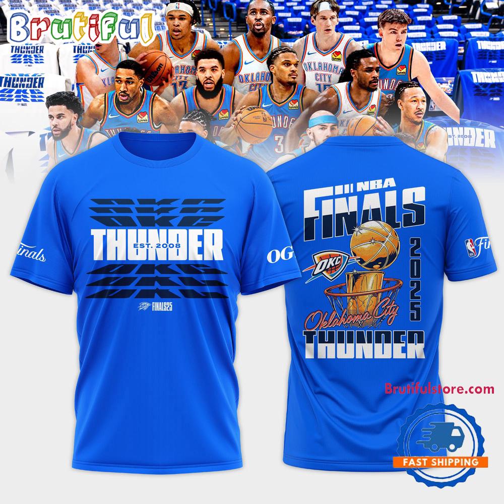 Oklahoma City Thunder Final 2025 Limited Edition Blue Shirt