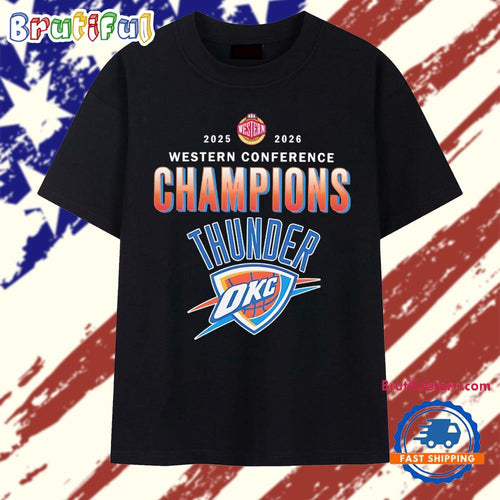 Oklahoma City Thunder Finals Western Conference Champions 2025 2026 retro T Shirt