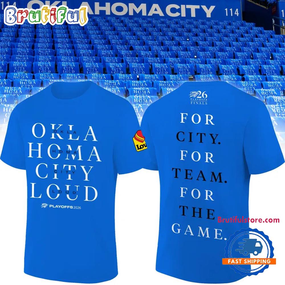 Oklahoma City Thunder Game 1 WCF 2026 Blue T Shirt