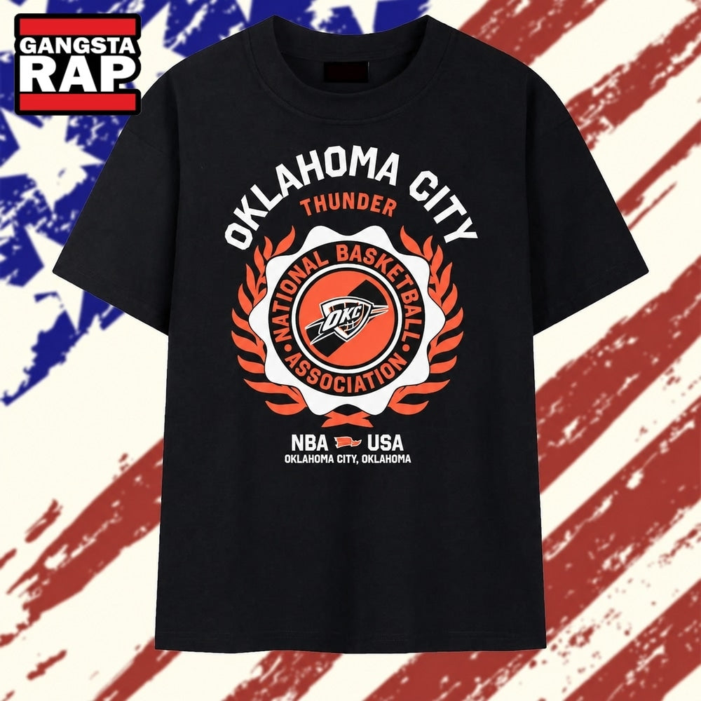 Oklahoma City Thunder National Basketball Association Logo T Shirt