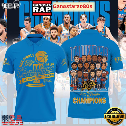 Oklahoma City Thunder NBA Finals Best Team Special Polo Shirt