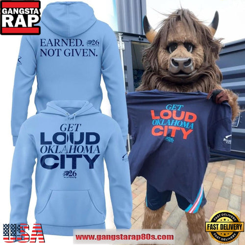 Oklahoma City Thunder Playoffs Get Loud Oklahoma City 2026 Unisex Hoodie