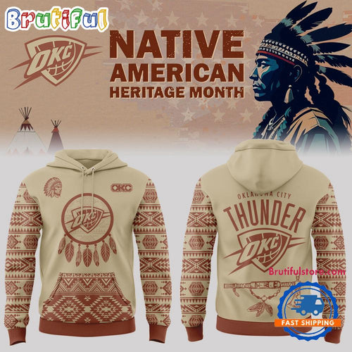 Oklahoma City Thunder x Native American Heritage Month 2025 Hoodie Shirt