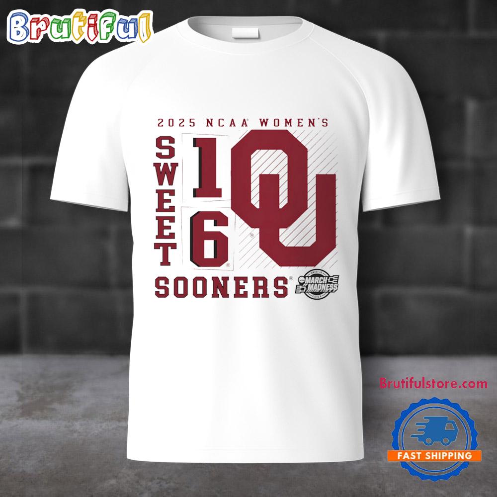 Oklahoma Sooners 2025 March Madness Sweet 16 No Look Pass T Shirt