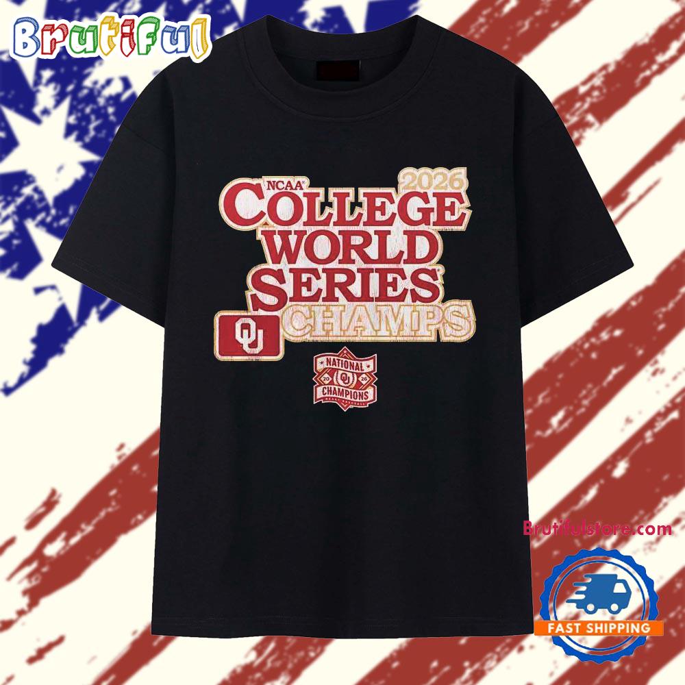 Oklahoma Sooners 2026 NCAA College World Series champs T Shirt