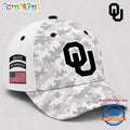 Oklahoma Sooners 2026 NCAA Veterans Salute To Service Camo Classic Cap