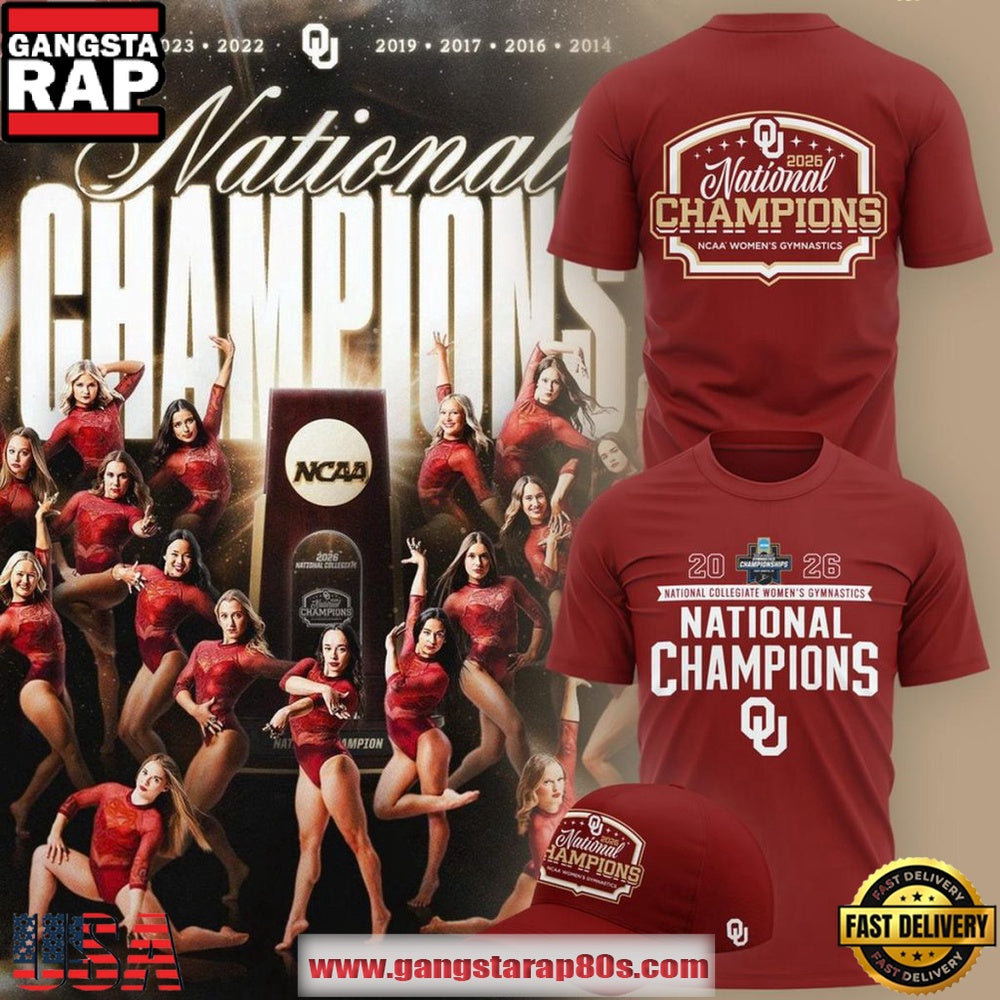 Oklahoma Sooners 2026 NCAA Women’s Gymnastics National Champions T-Shirt