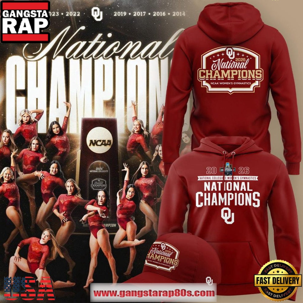 Oklahoma Sooners 2026 NCAA Women’s Gymnastics National Champions Unisex Hoodie T-Shirt