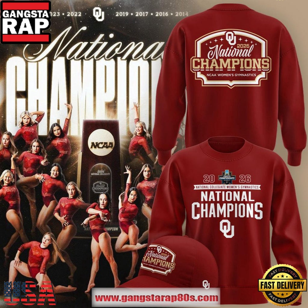 Oklahoma Sooners 2026 NCAA Women’s Gymnastics National Champions Unisex Hoodie T-Shirt