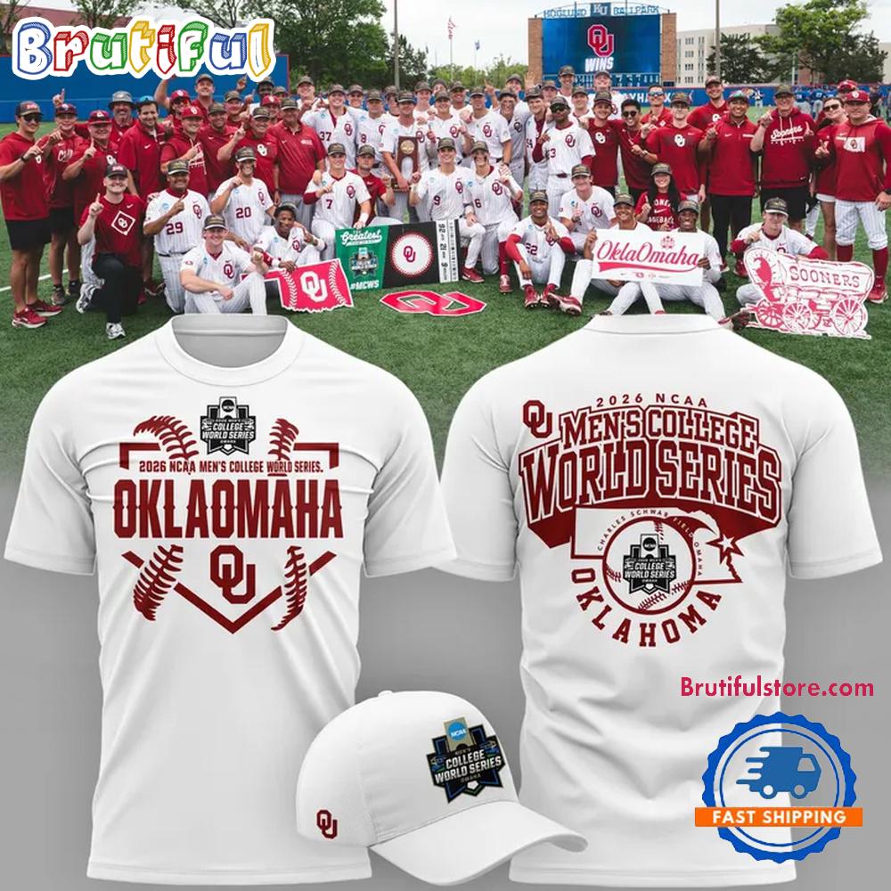 Oklahoma Sooners Baseball 2026 NCAA Baseball Men’s College World Series OMAHA 3D Shirt
