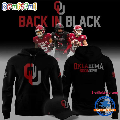 Oklahoma Sooners Football Back In Black Hoodie Shirt
