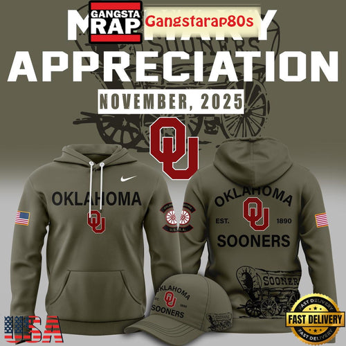Oklahoma Sooners Military Appreciation 2025 Limited Edition Hoodie