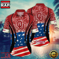 MLB Oklahoma Sooners Team Logo Hot Summer Aloha Hawaiian Shirt