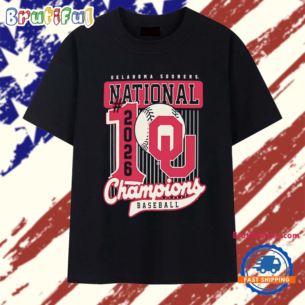 Oklahoma Sooners National 2026 Champions Baseball T Shirt