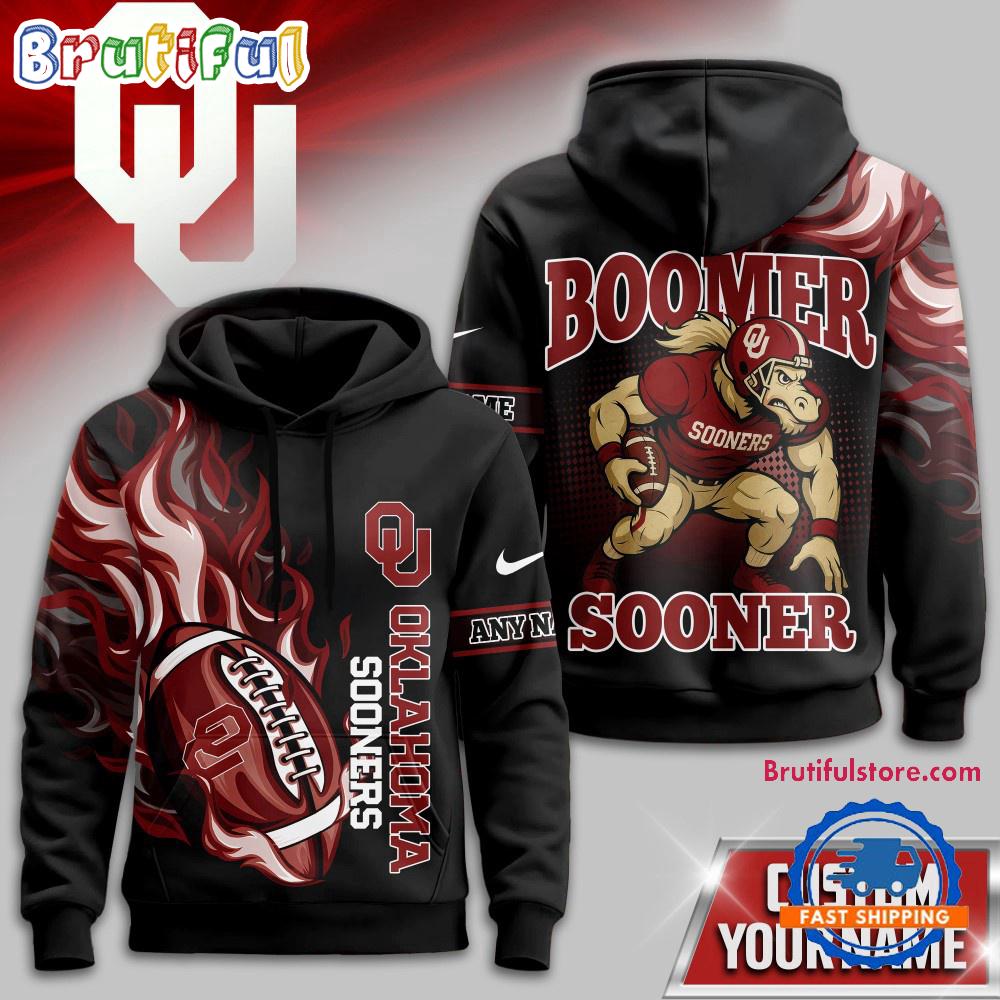Oklahoma Sooners NCAA Victory Flame Personalized Hoodie Shirt