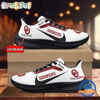 Oklahoma Sooners Personalized Lightweight Patch Decor Running Shoes Sneaker
