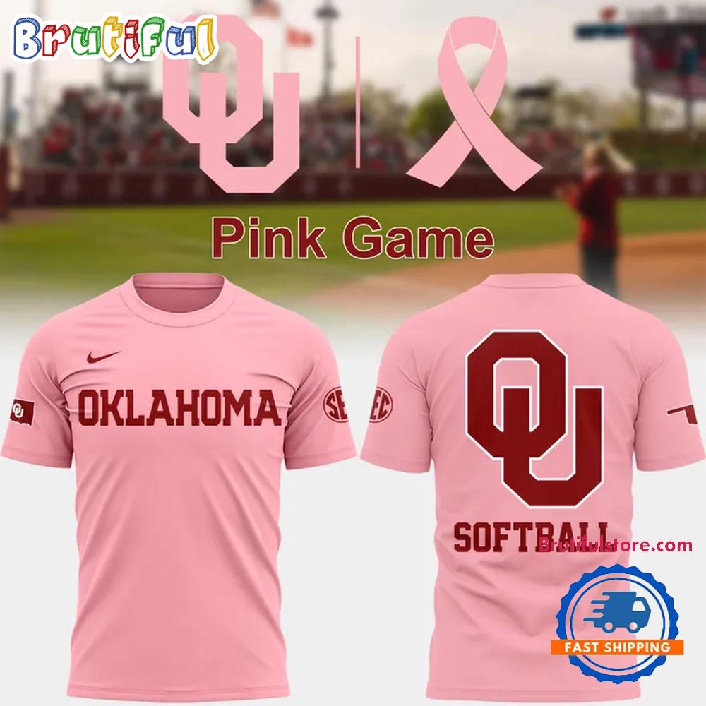 Oklahoma Sooners Softball 2026 Pink Uniform Limited Edition Hoodie T-Shirt