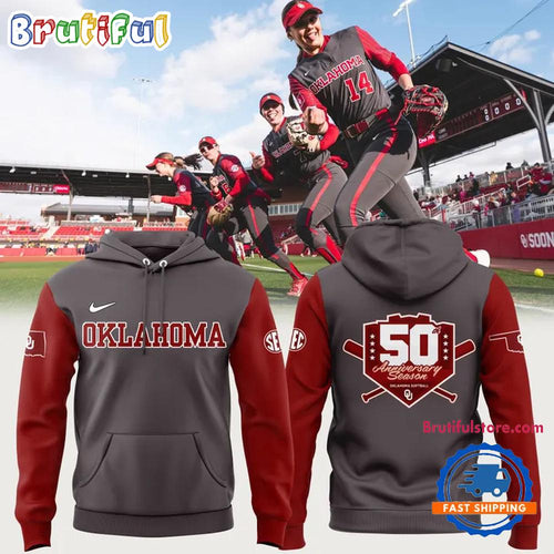 Oklahoma Sooners Softball 50 Season Anniversary Limited Edition Hoodie T-Shirt