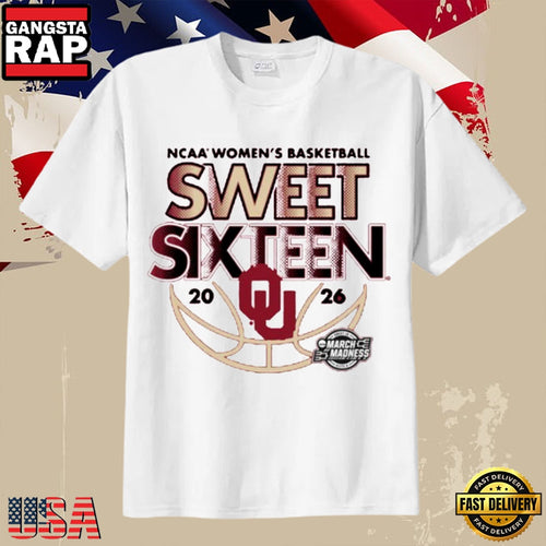 Oklahoma Women’s Basketball 2026 NCAA Sweet Sixteen March Madness College Basketball T-Shirt