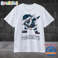 Old Dominion Monarchs Dabbing Santa Claus Ugly Christmas Light T Shirt
