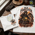 Old Forester Harley-Davidson Skeleton Rider White T-Shirt