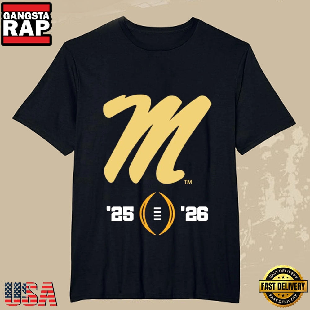 Ole Miss Football Official 2025-2026 College Football T Shirt