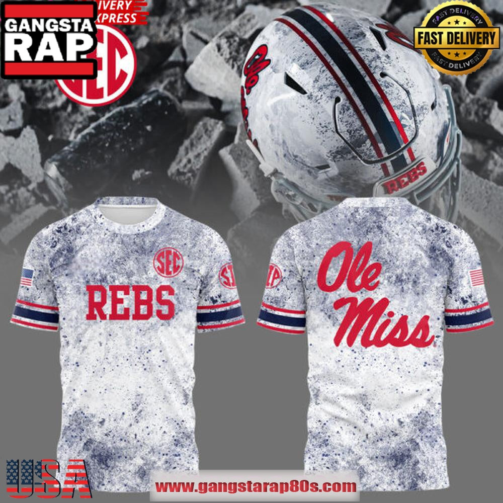 Ole Miss New Helmet 2025 Limited Edition Unisex 3D Shirt