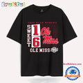 Ole Miss Rebels 2025 March Madness Sweet 16 No Look Pass T Shirt
