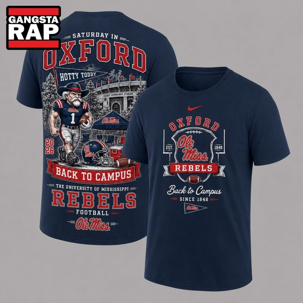 Ole Miss Rebels 2026 NCAA Back To Campus 3D Shirt