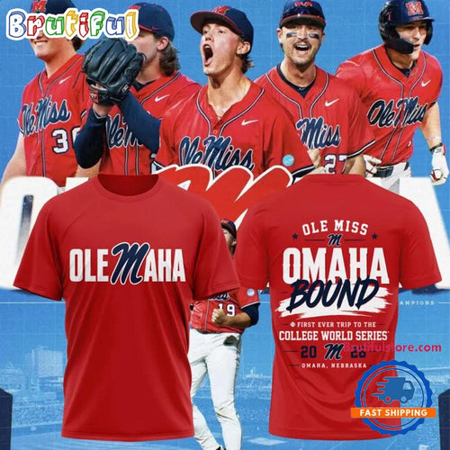 Ole Miss Rebels 2026 NCAA Baseball Men’s College World Series Limited Edition Red 3D Shirt