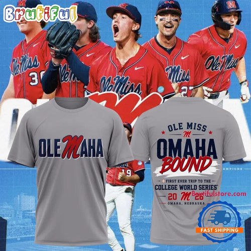 Ole Miss Rebels 2026 NCAA Baseball Men’s College World Series New Design 3D Shirt