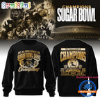 Ole Miss Rebels 2026 Sugar Bowl Game Champions Gold Black Hoodie T-Shirt