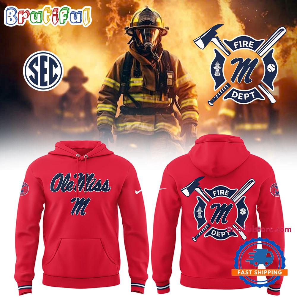 Ole Miss Rebels Baseball x Firefighter Appreciation Night 3D Print Hoodie T-Shirt