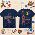 Ole Miss Rebels NCAA Autism Awareness Puzzle Ribbon T Shirt